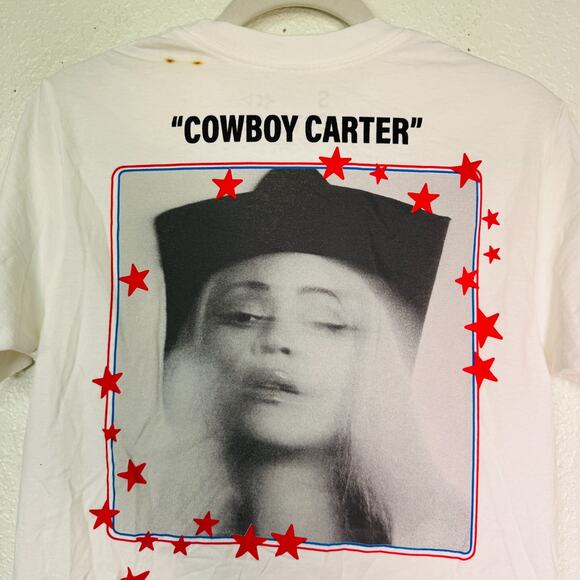 Beyonce Peach Pit Shirt Womens Small Radio Atlanta Cowboy Carter Tour Merch - Picture 7 of 12